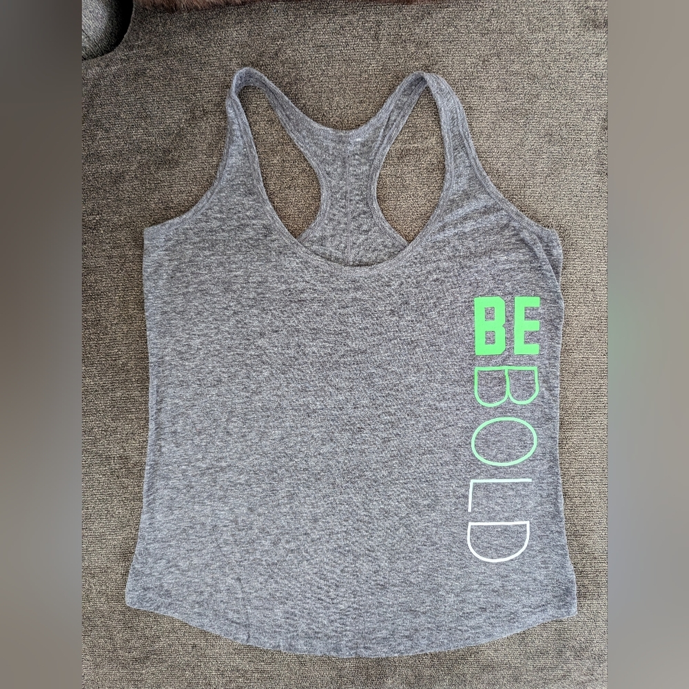 Old Navy Active Semi Fitted "BE BOLD" Tank Size S NWOT